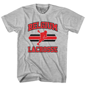 Belgium 90's Lacrosse Team Cotton Youth T-Shirt - Grey Heather Belgium 90's Lacrosse Team Cotton Youth T-Shirt - Grey Heather