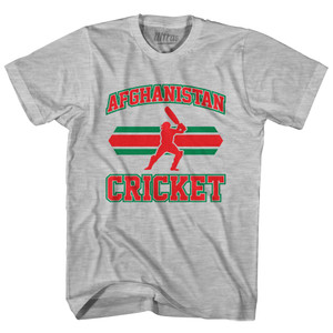Afghanistan 90's Cricket Team Cotton Adult T-Shirt - Grey Heather Afghanistan 90's Cricket Team Cotton Adult T-Shirt - Grey Heather