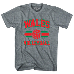 Wales 90's Volleyball Team Tri-Blend Youth T-shirt - Athletic Grey Wales 90's Volleyball Team Tri-Blend Youth T-shirt - Athletic Grey