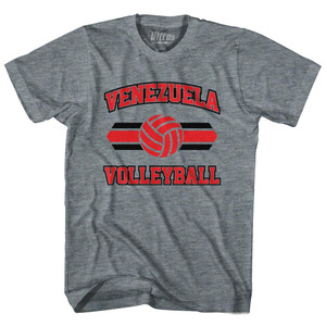 Venezuela 90's Volleyball Team Tri-Blend Adult T-shirt - Athletic Grey Venezuela 90's Volleyball Team Tri-Blend Adult T-shirt - Athletic Grey