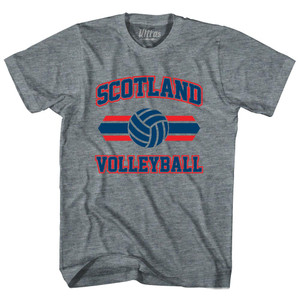 Scotland 90's Volleyball Team Tri-Blend Adult T-shirt - Athletic Grey Scotland 90's Volleyball Team Tri-Blend Adult T-shirt - Athletic Grey