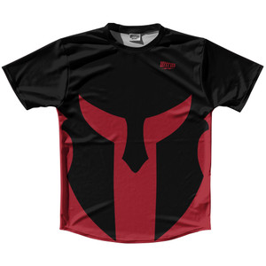 Spartan Running Shirt Track Cross Made In USA - Black And Red Cardinal Spartan Running Shirt Track Cross Made In USA - Black And Red Cardinal