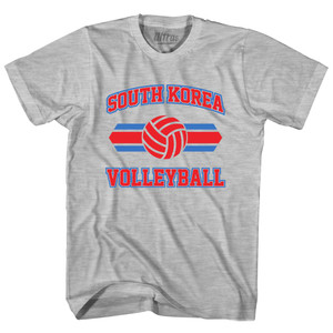 South Korea 90's Volleyball Team Cotton Adult T-Shirt - Grey Heather South Korea 90's Volleyball Team Cotton Adult T-Shirt - Grey Heather