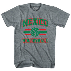 Mexico 90's Volleyball Team Tri-Blend Adult T-shirt - Athletic Grey Mexico 90's Volleyball Team Tri-Blend Adult T-shirt - Athletic Grey