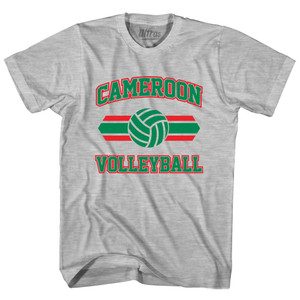 Cameroon 90's Volleyball Team Cotton Adult T-Shirt - Grey Heather Cameroon 90's Volleyball Team Cotton Adult T-Shirt - Grey Heather