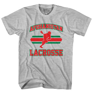 Afghanistan 90's Lacrosse Team Cotton Adult T-Shirt - Grey Heather Afghanistan 90's Lacrosse Team Cotton Adult T-Shirt - Grey Heather
