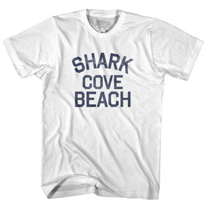 Guam Shark Cove Beach Womens Cotton Junior Cut Vintage T-shirt - White