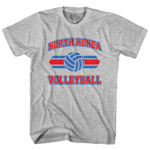 North Korea 90's Volleyball Team Cotton Adult T-Shirt - Grey Heather North Korea 90's Volleyball Team Cotton Adult T-Shirt - Grey Heather