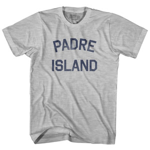 Texas Padre Island Womens Cotton Junior Cut Vintage T-Shirt - Grey Heather Texas Padre Island Womens Cotton Junior Cut Vintage T-Shirt - Grey Heather