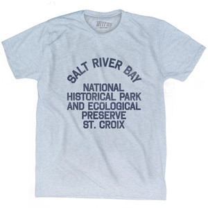 U.S. Virgin Islands Salt River Bay National Historical Park and Ecological Preserve, St. Croix Adult Tri-Blend Vintage T-Shirt - Athletic White U.S. Virgin Islands Salt River Bay National Historical Park and Ecological Preserve, St. Croix Adult Tri-Blend Vintage T-Shirt - Athletic White
