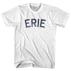 Pennsylvania Erie Womens Cotton Junior Cut Vintage T-shirt - White Pennsylvania Erie Womens Cotton Junior Cut Vintage T-shirt - White