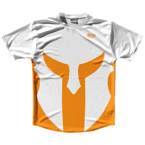 Spartan Running Shirt Track Cross Made In USA - White And Orange Tennessee Spartan Running Shirt Track Cross Made In USA - White And Orange Tennessee
