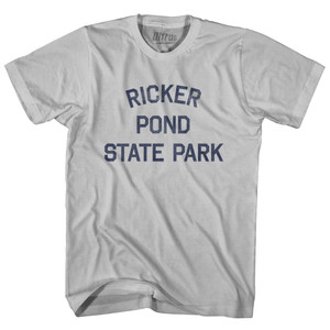 Vermont Ricker Pond State Park Adult Cotton Vintage T-Shirt - Cool Grey