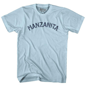 Oregon Manzanita Adult Cotton Vintage T-Shirt - Light Blue