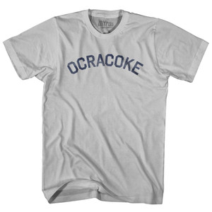 North Carolina Ocracoke Adult Cotton Vintage T-Shirt - Cool Grey