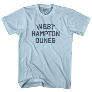 New York West Hampton Dunes Adult Cotton Vintage T-Shirt - Light Blue