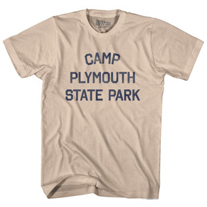 Vermont Camp Plymouth State Park Adult Cotton Vintage T-Shirt - Creme