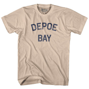 Oregon Depoe Bay Adult Cotton Vintage T-Shirt - Creme