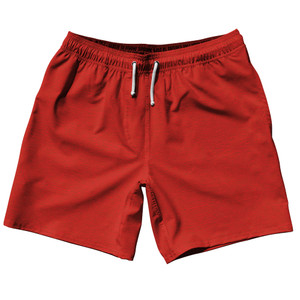 Strata Cardinal Red 7" Swim Shorts Made in USA - Cardinal Red Strata Cardinal Red 7" Swim Shorts Made in USA - Cardinal Red