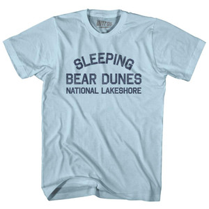 Michigan Sleeping Bear Dunes National Lakeshore Adult Cotton Vintage T-Shirt - Light Blue