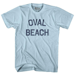 Michigan Oval Beach Adult Cotton Vintage T-Shirt - Light Blue Michigan Oval Beach Adult Cotton Vintage T-Shirt - Light Blue