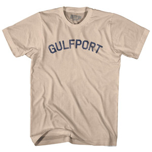 Mississippi Gulfport Adult Cotton Vintage T-Shirt - Creme
