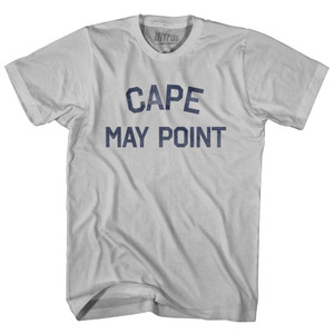 New Jersey Cape May Point Adult Cotton Vintage T-Shirt - Cool Grey