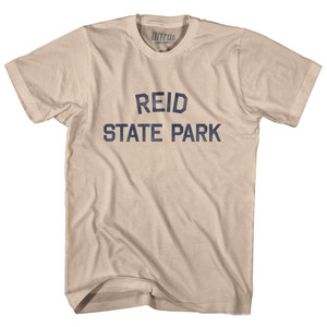 Maine Reid State Park Adult Cotton Vintage T-Shirt - Creme