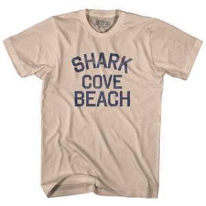 Guam Shark Cove Beach Adult Cotton Vintage T-Shirt - Creme
