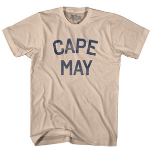 New Jersey Cape May Adult Cotton Vintage T-Shirt - Creme