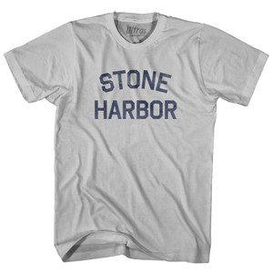 New Jersey Stone Harbor Adult Cotton Vintage T-Shirt - Cool Grey