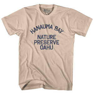 Hawaii Hanauma Bay Preserve Oahu Adult Cotton Vintage T-Shirt - Creme Hawaii Hanauma Bay Preserve Oahu Adult Cotton Vintage T-Shirt - Creme