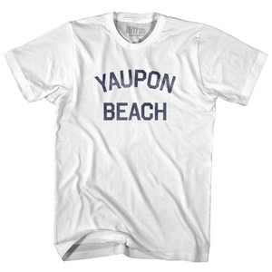 North Carolina Yaupon Beach Womens Cotton Junior Cut Vintage T-shirt - White North Carolina Yaupon Beach Womens Cotton Junior Cut Vintage T-shirt - White