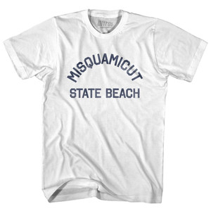 Rhode Island Misquamicut State Beach Adult Cotton Vintage T-shirt - White Rhode Island Misquamicut State Beach Adult Cotton Vintage T-shirt - White