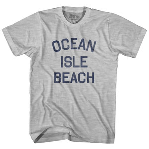 North Carolina Ocean Isle Beach Adult Cotton Vintage T-Shirt - Grey Heather