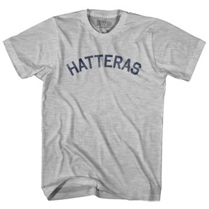North Carolina Hatteras Adult Cotton Vintage T-Shirt - Grey Heather