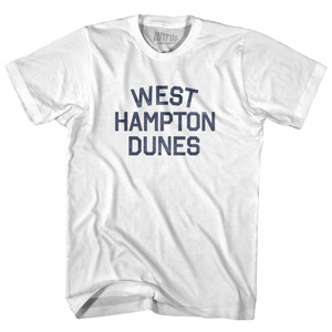 New York West Hampton Dunes Womens Cotton Junior Cut Vintage T-shirt - White
