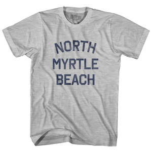 South Carolina North Myrtle Beach Adult Cotton Vintage T-Shirt - Grey Heather