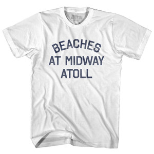 U.S. Minor Outlying Islands Beaches at Midway Atoll Adult Cotton Vintage T-shirt - White U.S. Minor Outlying Islands Beaches at Midway Atoll Adult Cotton Vintage T-shirt - White