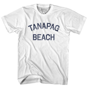 Northern Mariana Islands Tanapag Beach Adult Cotton Vintage T-shirt - White Northern Mariana Islands Tanapag Beach Adult Cotton Vintage T-shirt - White