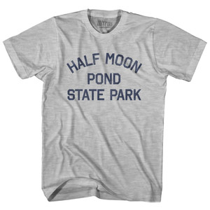 Vermont Half Moon Pond State Park Adult Cotton Vintage T-Shirt - Grey Heather Vermont Half Moon Pond State Park Adult Cotton Vintage T-Shirt - Grey Heather