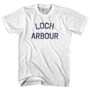 New Jersey Loch Arbour Adult Cotton Vintage T-shirt - White