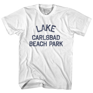 New Mexico Lake Carlsbad Beach Park Adult Cotton Vintage T-shirt - White New Mexico Lake Carlsbad Beach Park Adult Cotton Vintage T-shirt - White