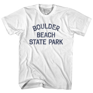 Vermont Boulder Beach State Park Adult Cotton Vintage T-shirt - White