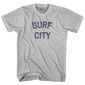 New Jersey Surf City Adult Cotton Vintage T-Shirt - Grey Heather