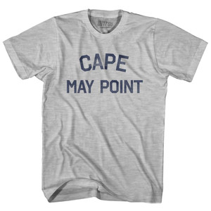 New Jersey Cape May Point Adult Cotton Vintage T-Shirt - Grey Heather