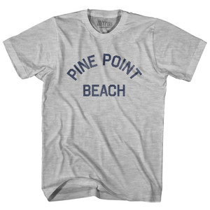 Maine Pine Point Beach Adult Cotton Vintage T-Shirt - Grey Heather Maine Pine Point Beach Adult Cotton Vintage T-Shirt - Grey Heather