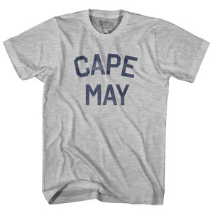 New Jersey Cape May Adult Cotton Vintage T-Shirt - Grey Heather