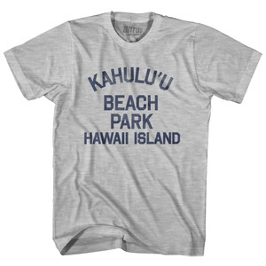 Hawaii Kahulu'u Beach Park Hawaii Island Adult Cotton Vintage T-Shirt - Grey Heather Hawaii Kahulu'u Beach Park Hawaii Island Adult Cotton Vintage T-Shirt - Grey Heather