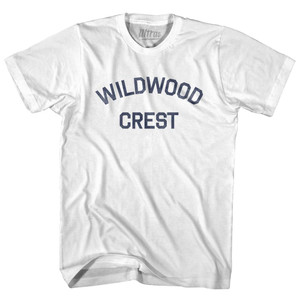New Jersey Wildwood Crest Womens Cotton Junior Cut Vintage T-shirt - White New Jersey Wildwood Crest Womens Cotton Junior Cut Vintage T-shirt - White